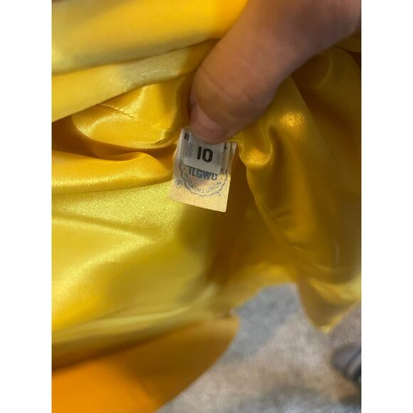 Vintage Bill Blass long yellow coat size 10 - Picture 5 of 7